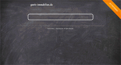 Desktop Screenshot of gentz-immobilien.de